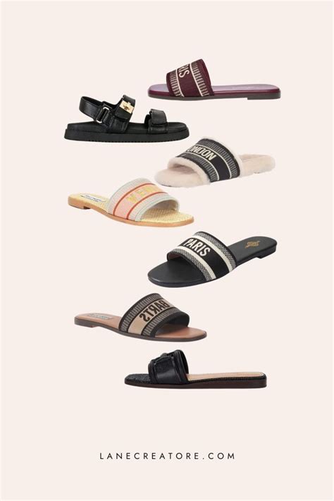 christian dior slide dupes|christian dior sandals tie up.